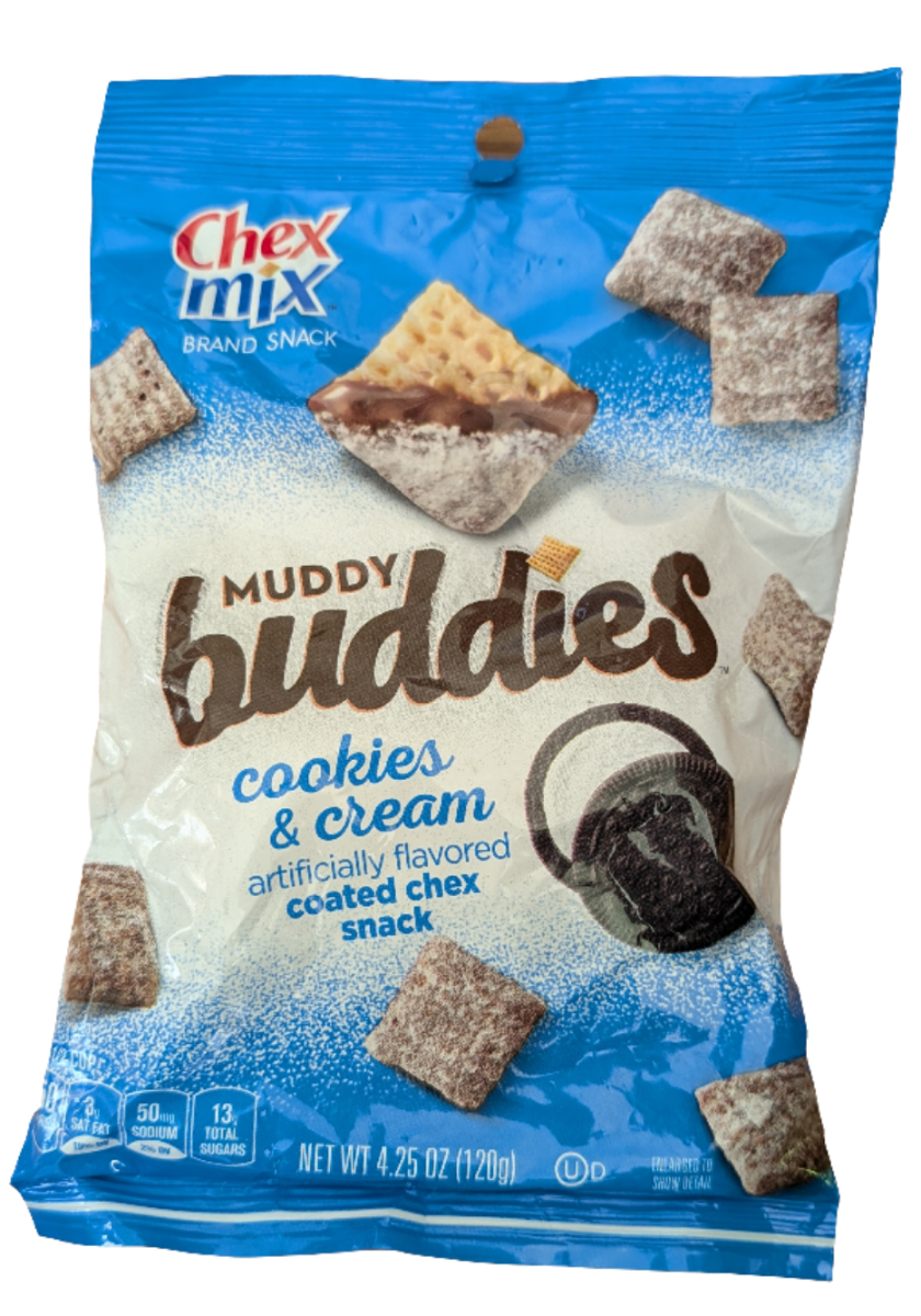 Chex Mix Muddy Buddies, Cookies & Cream, 4.25 oz