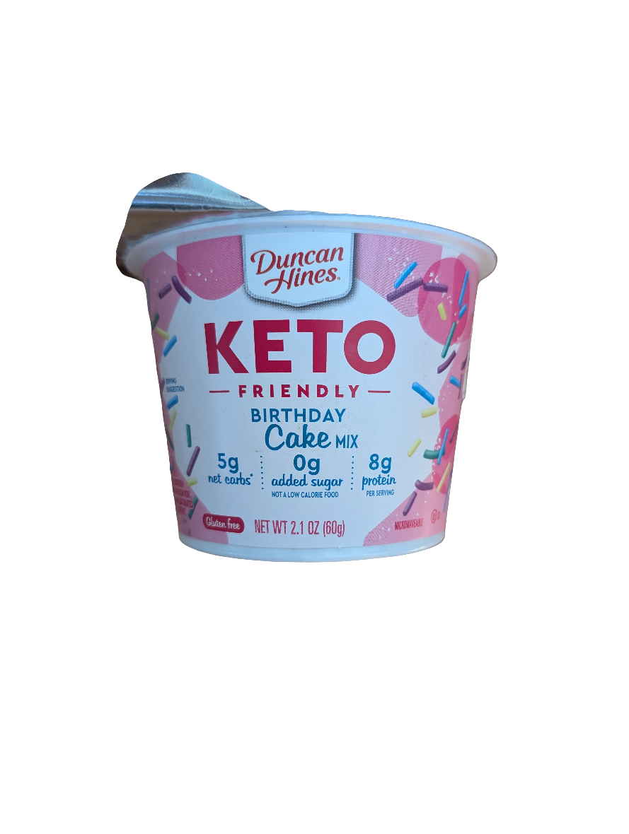 Duncan Hines Keto Friendly Birthday Cake Mix, 2.1 oz