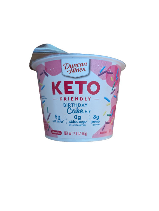 Duncan Hines Keto Friendly Birthday Cake Mix, 2.1 oz