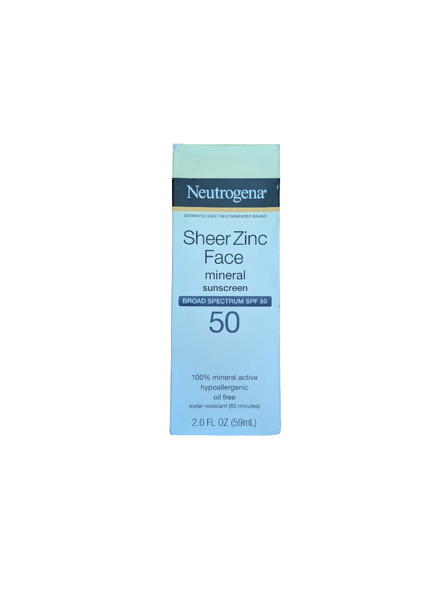 Neutrogena Sheer Zinc Face Sunscreen, 2 fl oz