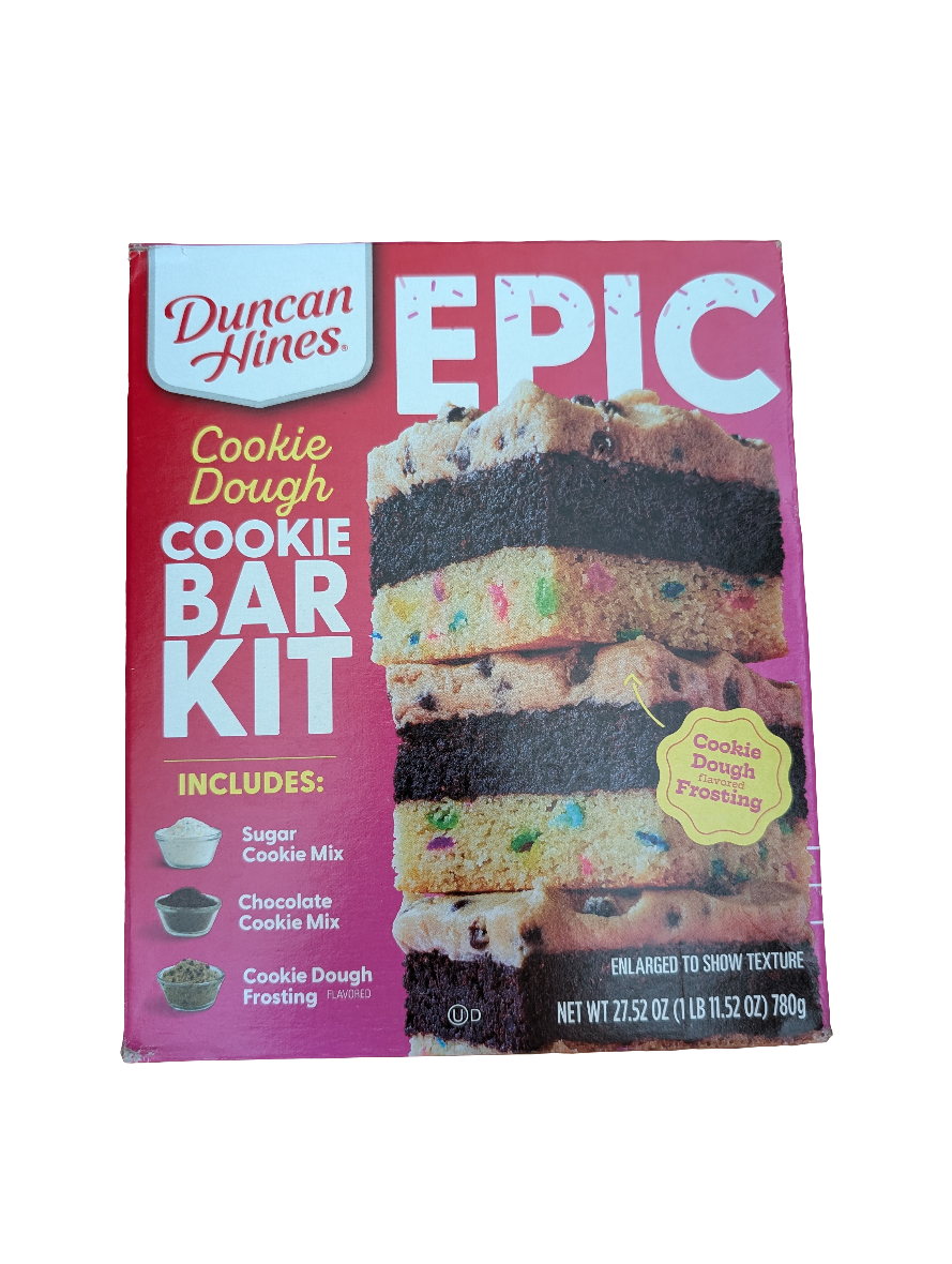 Duncan Hines Epic Cookie Bar Kit, 27.52 oz