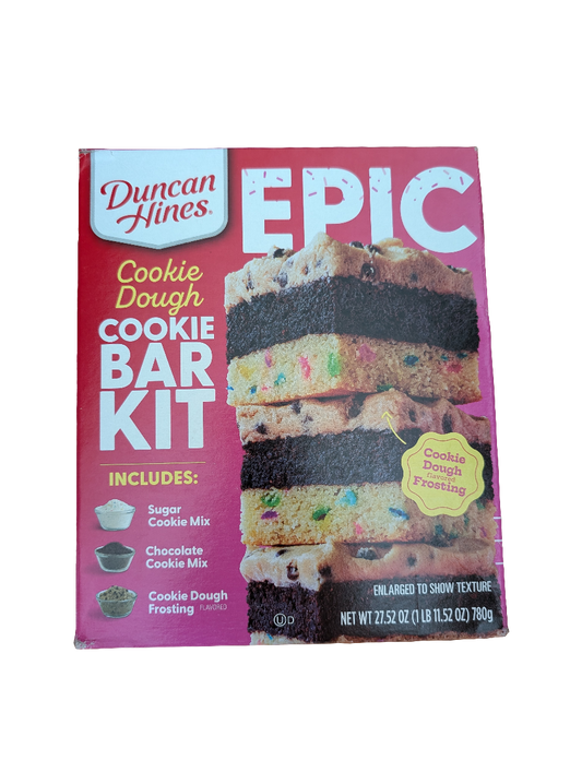 Duncan Hines Epic Cookie Bar Kit, 27.52 oz