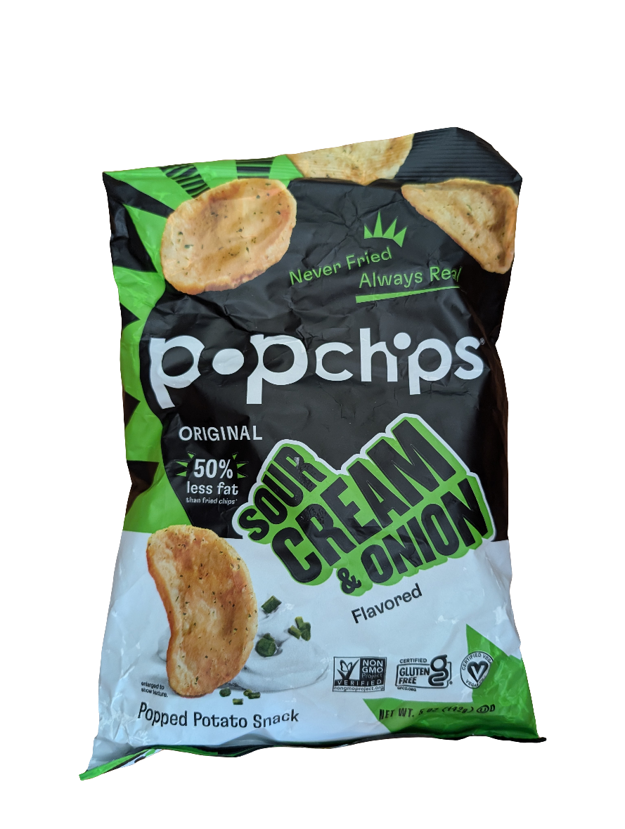 Popchips, Sour Cream & Onion, 5 oz